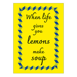 Postkarte Lemons&Soup